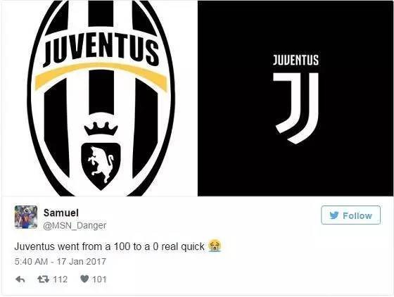 意大利尤文图斯（Juventus）足球俱乐部新LOGO