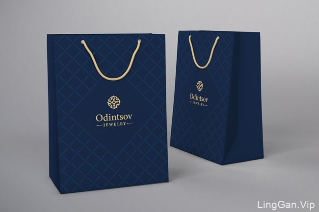 国外Odintsov珠宝品牌VI设计基础部分设计展示（二）