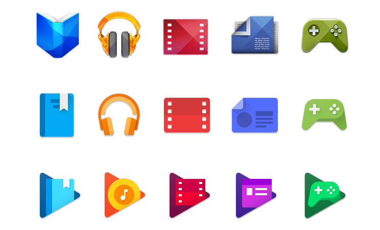 谷歌近期频频换标，Google Play组团新Logo亮相