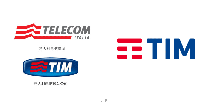 意大利老牌电信运营商TIM更换新LOGO