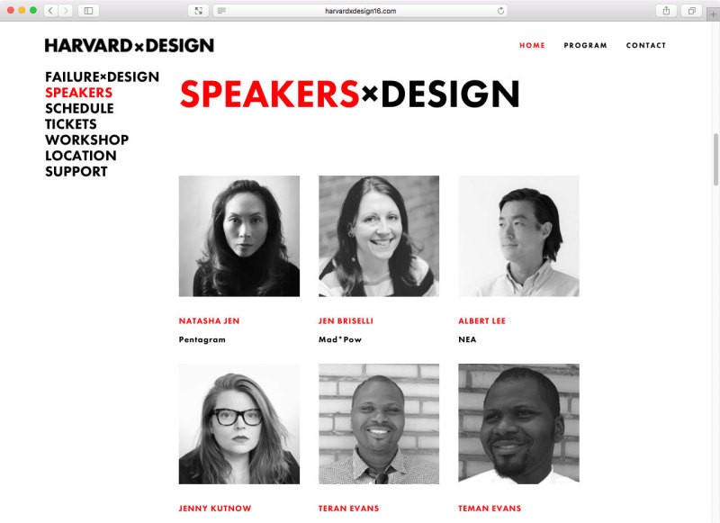 哈佛大学HARVARD x Design 会议视觉形象设计