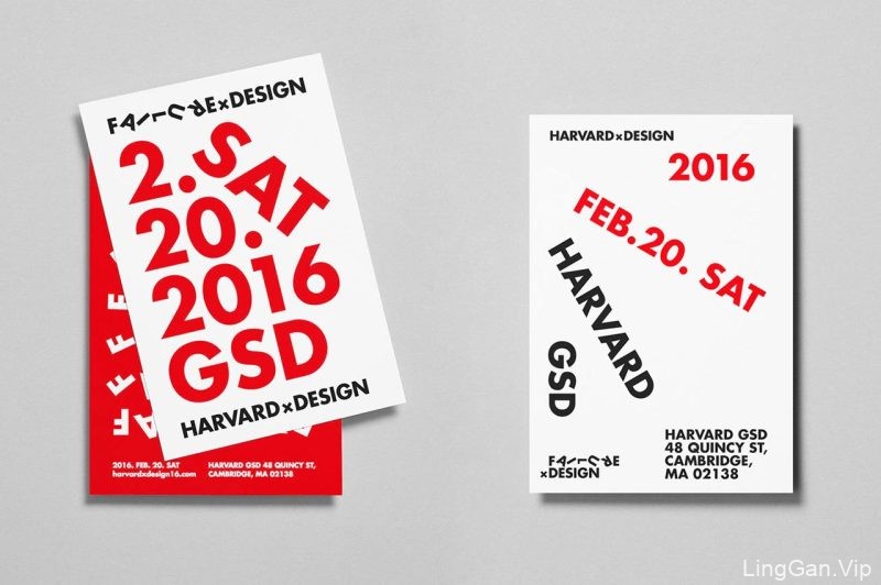 哈佛大学HARVARD x Design 会议视觉形象设计