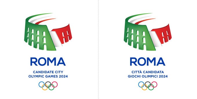 意大利罗马正式公布申办2024年奥运会LOGO