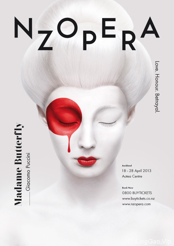 国外人物海报化妆品设计-NZOPERA