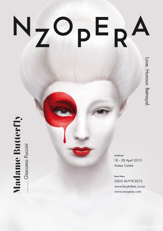 国外人物海报化妆品设计-NZOPERA