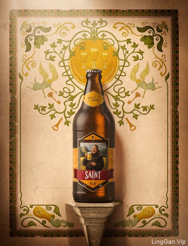 国外Saint Bier啤酒系列海报设计鉴赏