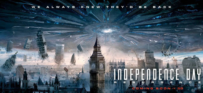 科幻电影《独立日2：卷土重来》国外宣传海报设计