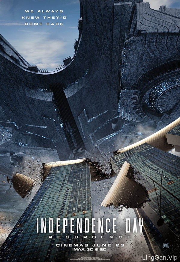 科幻电影《独立日2：卷土重来》国外宣传海报设计