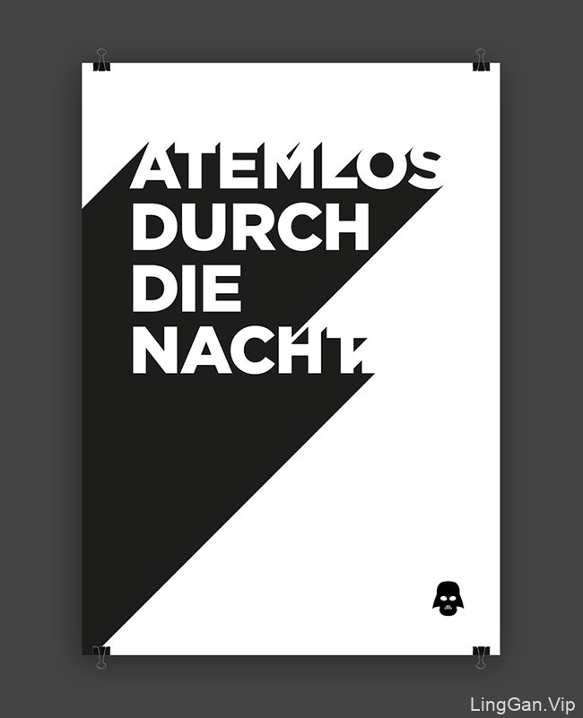 德国Katja Stehle黑白极简海报设计欣赏