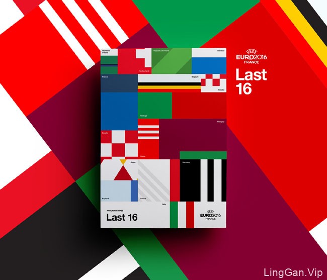 35种英国JQ工作室2016欧锦赛海报设计色彩搭配方案（三）