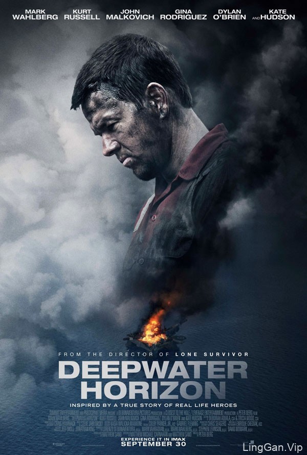 《DeepwaterHorizon深海浩劫》灾难电影海报创意