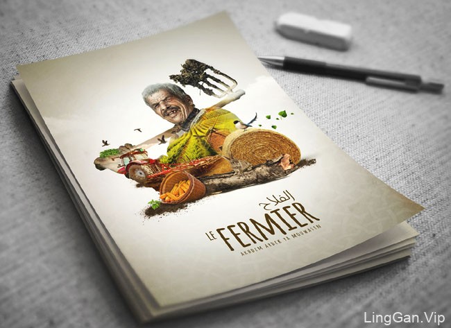 Le Fermier农业品牌数码合成海报设计