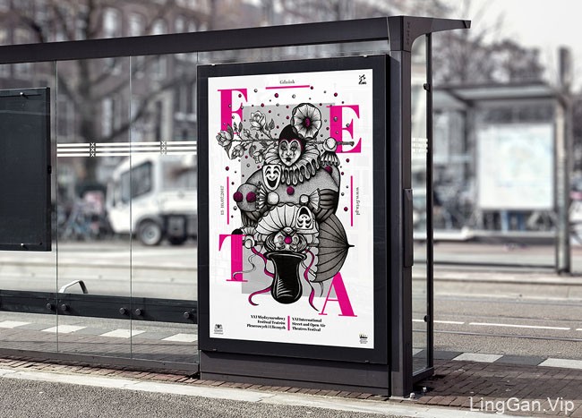 国外FETA国际街户外戏剧节系列海报设计