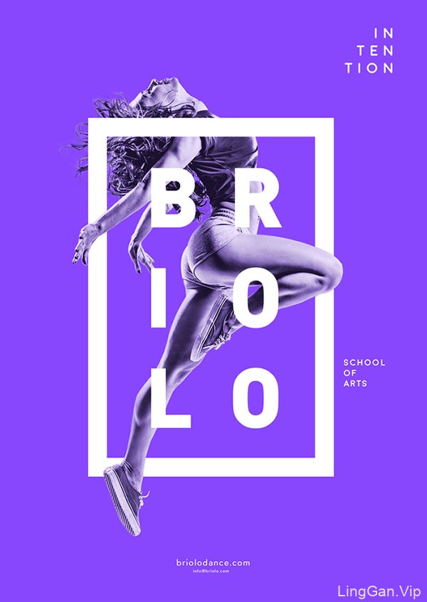 国外Briolo舞蹈艺术学院系列海报设计
