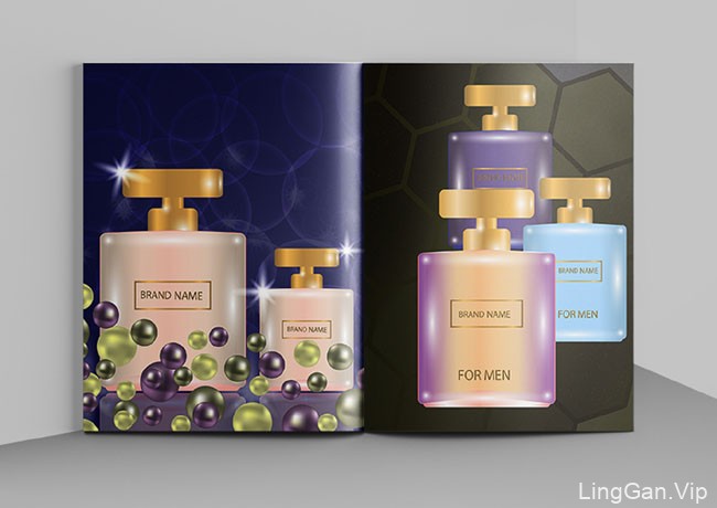 国外设计师liaGloss香水品牌产品目录画册设计