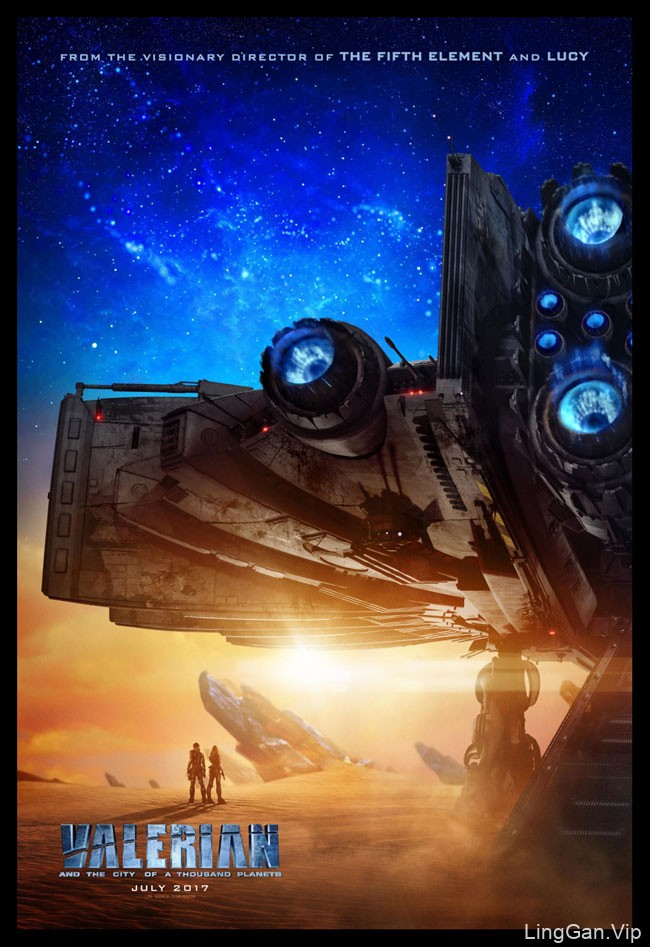 科幻电影《星际特工：千星之城》系列宣传海报设计
