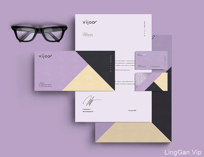 国外Vijoo眼镜品牌形象vi重塑设计