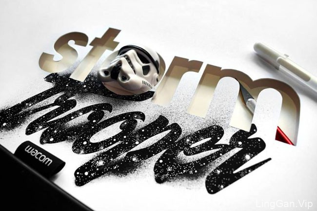 美国设计师Juantastico超酷的手工艺术字体设计作品