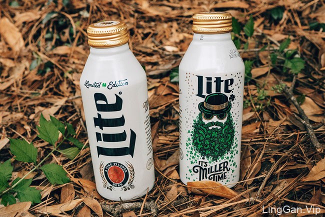 国外Miller Lite啤酒圣帕特里克节限量版包装设计