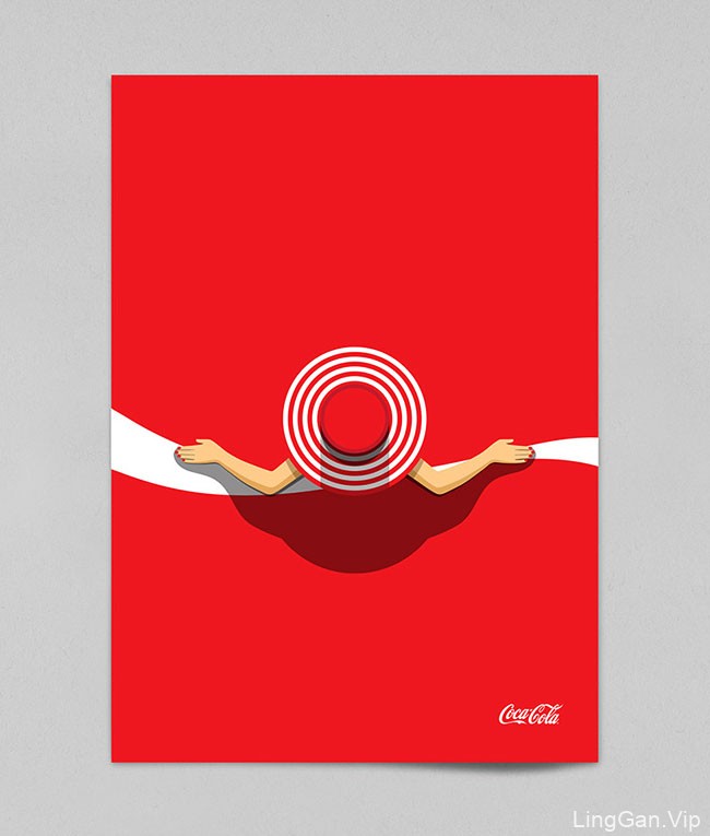 国外可口可乐夏季主题创意海报设计