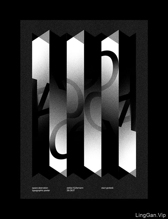 瑞士Stefan黑白排版艺术海报设计作品15P