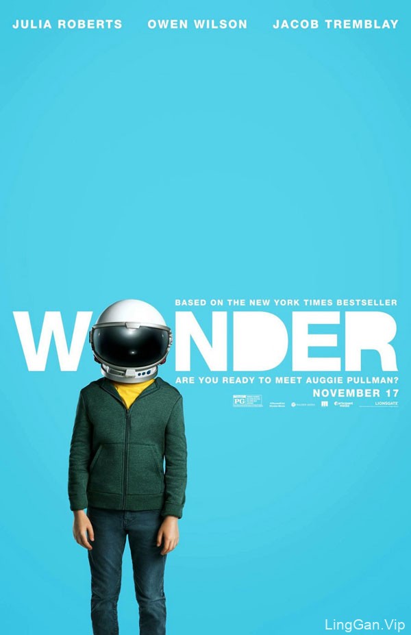 国外电影《奇迹 Wonder》概念漫画海报设计作品