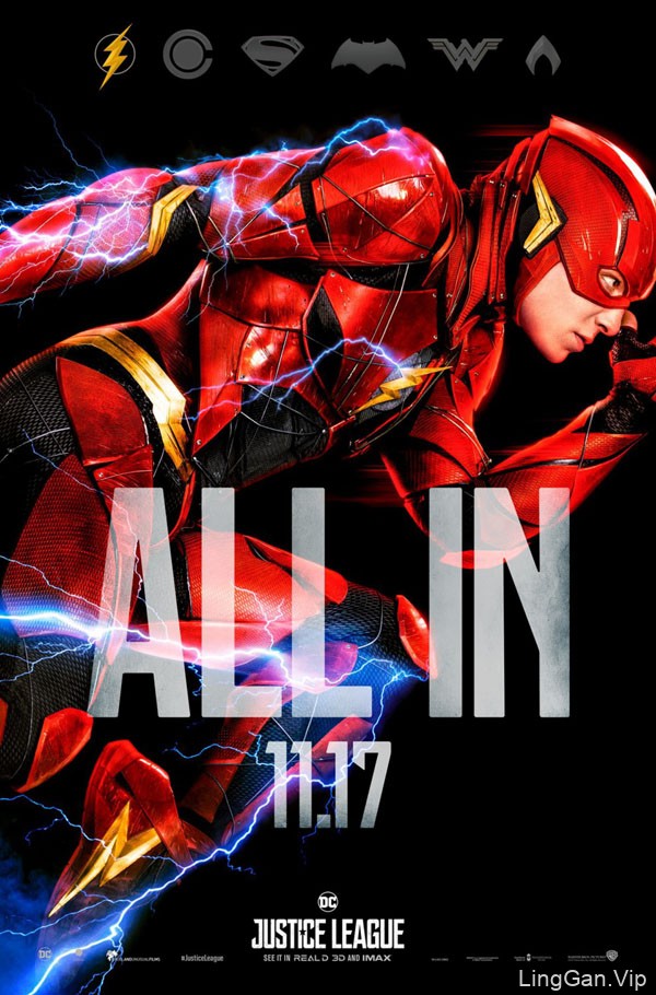 DC超级英雄电影《正义联盟》角色海报设计