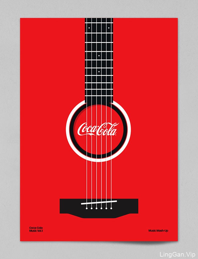 可口可乐音乐主题创意海报设计作品