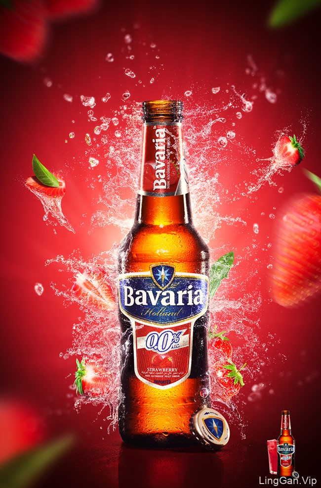 Bavaria果味啤酒系列视觉海报设计