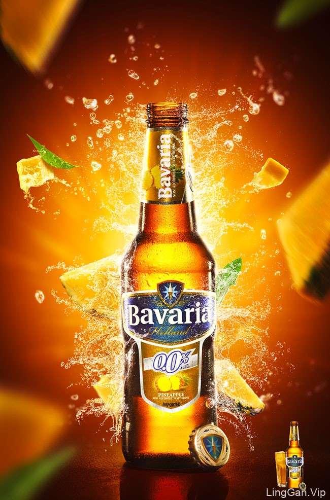 Bavaria果味啤酒系列视觉海报设计