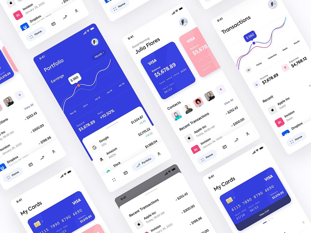 12组银行app界面设计灵感