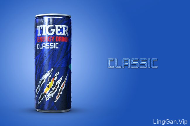 Tiger CLRSSIC能量饮料包装设计系列组图