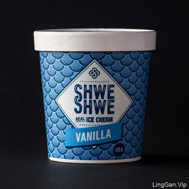 Shwe Shwe ICE CREAM冰激凌杯装8种包装设计