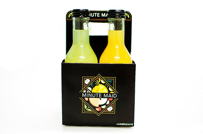 Minute Maid果汁饮料装饰画欧美风格包装设计