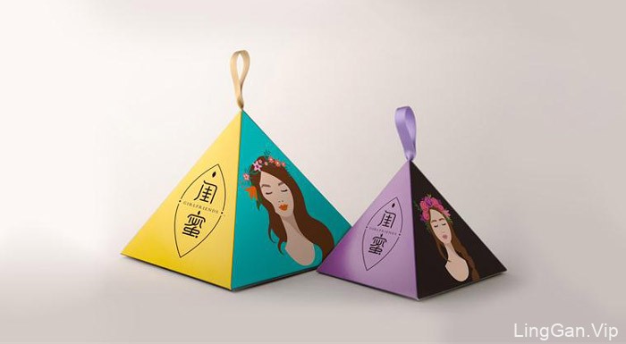 国外排沙品牌设计：闺蜜茶水饮料创意包装设计