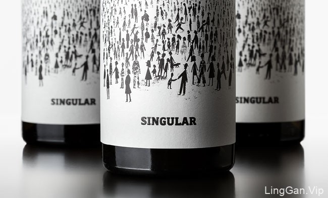 国外Singular葡萄酒创意瓶贴设计作品