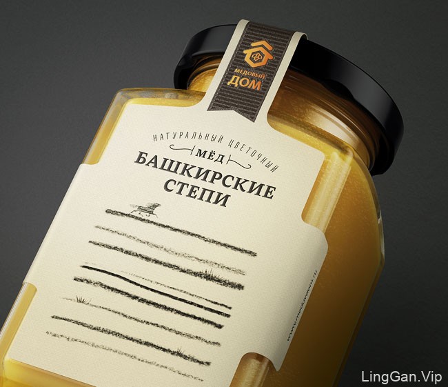 一套俄罗斯蜂蜜外包装多种颜色设计风格欣赏