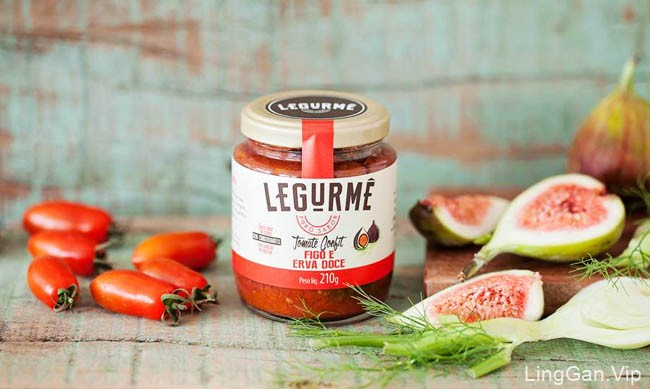 国外简洁大方的Legurme蔬菜酱多种颜色包装设计鉴赏