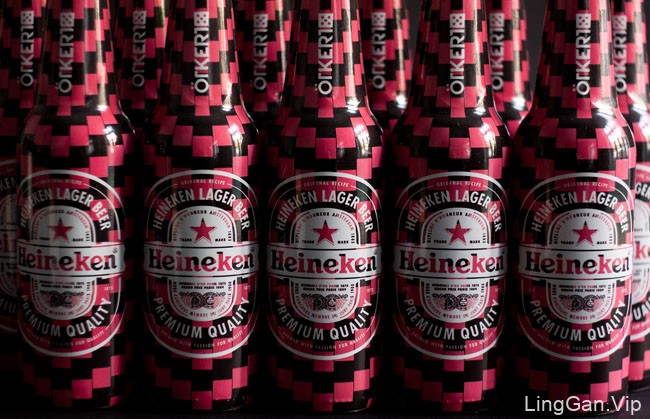 喜力啤酒Otkert夜总会粉红色外包装设计特别版