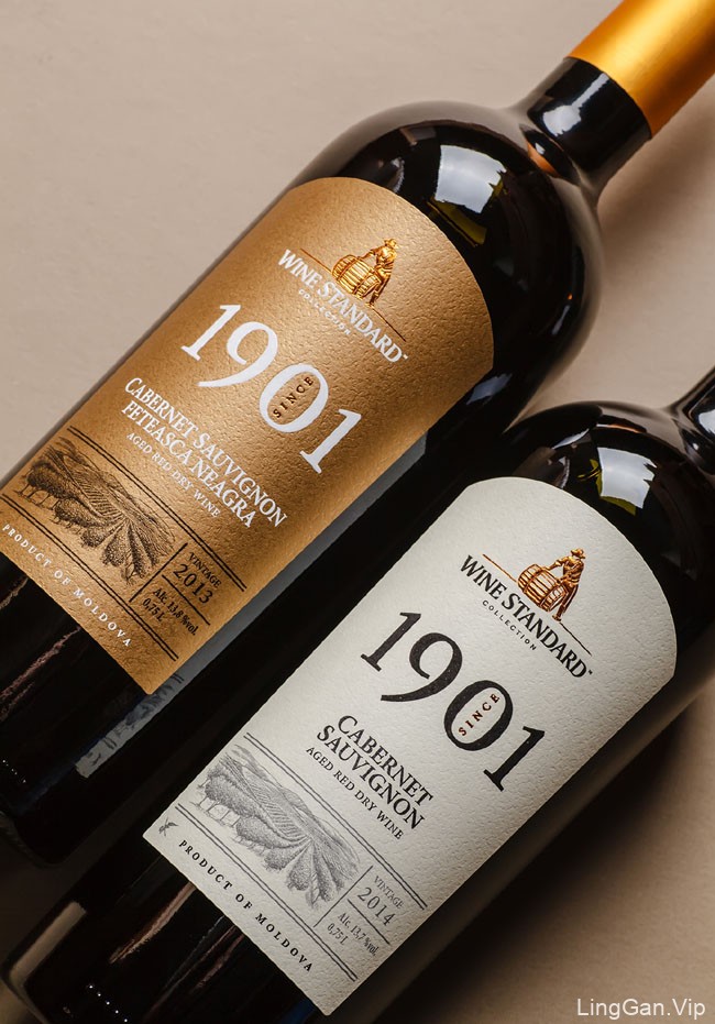 国外包装设计精致的WineStandard葡萄酒标签设计分享