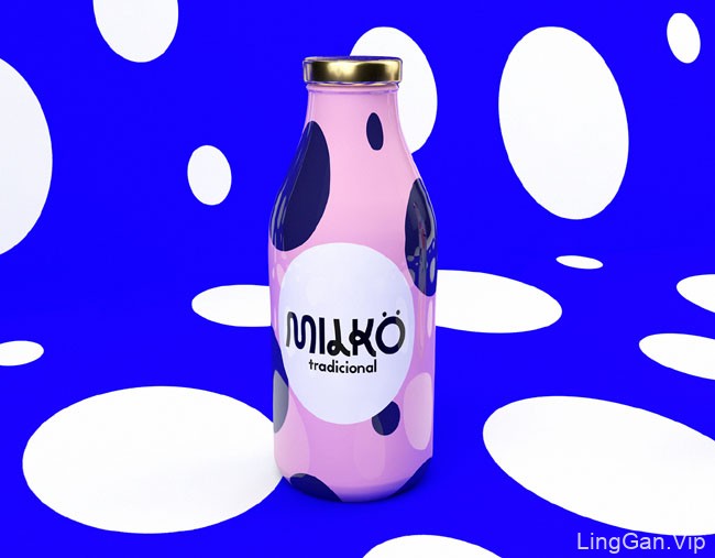 国外包装设计之多彩的Milko牛奶包装分享