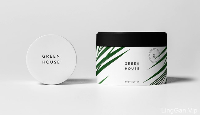 清新的Green House美容护肤品包装设计