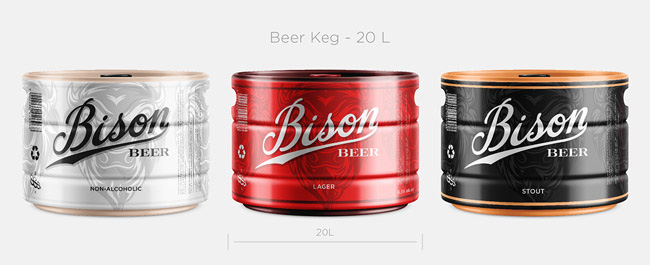 国外精美的Bison啤酒包装设计