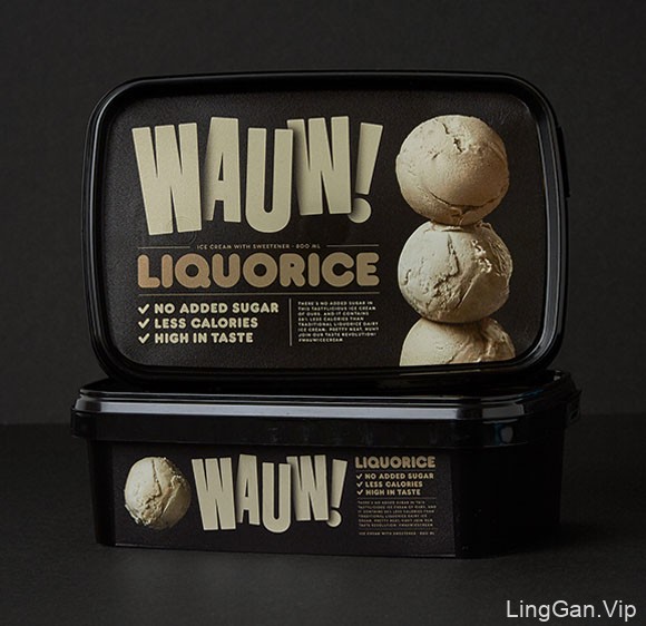 国外漂亮的Wauw冰淇淋包装设计