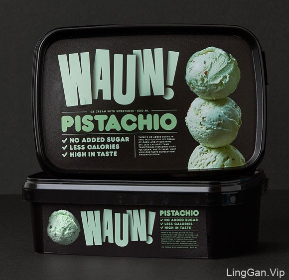国外漂亮的Wauw冰淇淋包装设计