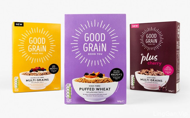 国外Good Grain健康谷物早餐包装设计