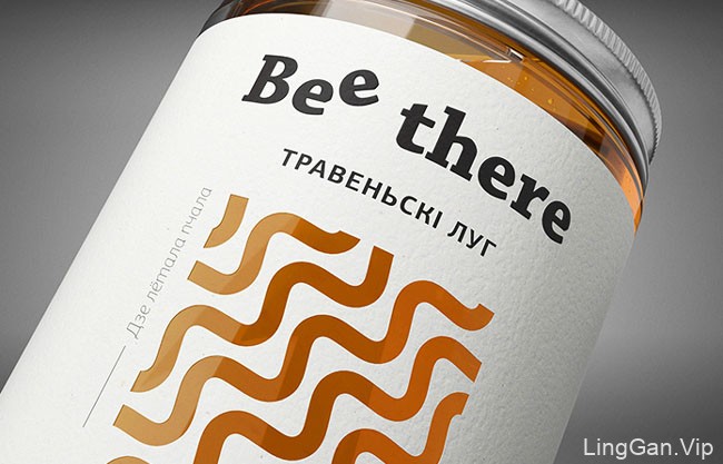 国外简洁风格的Bee There蜂蜜包装设计