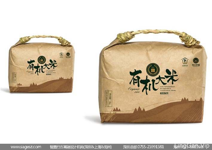 有机大米包装设计 稻花香大米包装设计 原生态大米包装设计