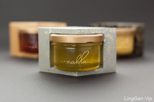 国外Nahla有机蜂蜜精美包装设计作品