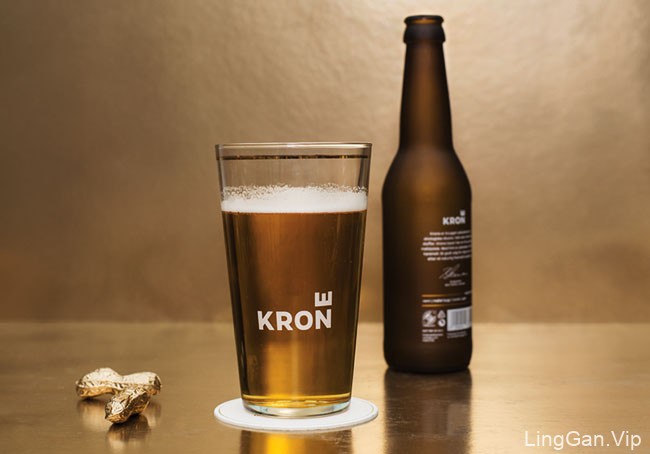 国外简约精致的Krone啤酒包装设计作品
